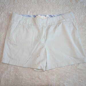 Women's Size 14 J Crew Classic Twill Chino City Fit Shorts 5" Inseam Like New